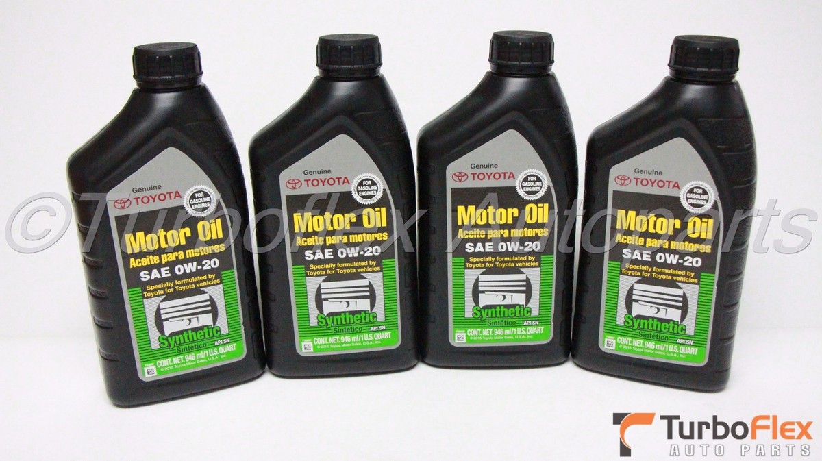 sc♡ Toyota Scion Lexus Genuine Synthetic Motor Oil SAE 0W-20 4