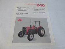 Massey Ferguson 240 38 PTO HP 540 RPM Tractor Sales Brochure