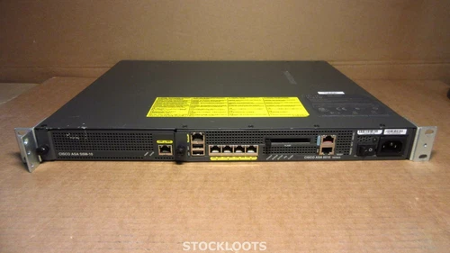 Cisco ASA5510 V07 Firewall Security Appliance 4-PORTS + ASA SSM-10 + RACK EARS