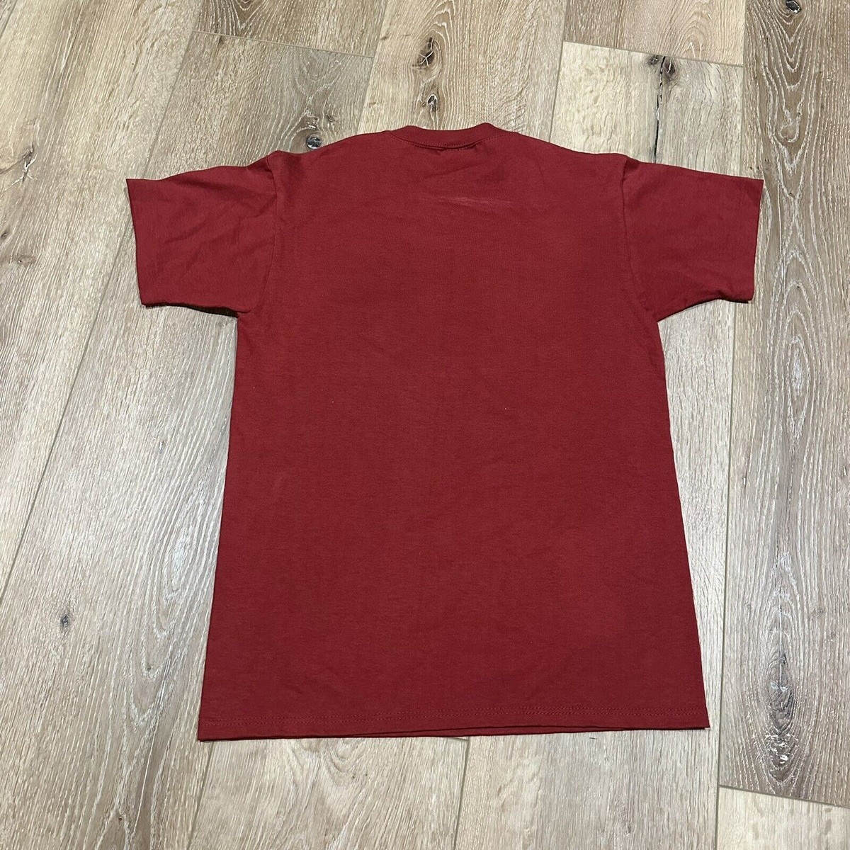 シャツ 90s Russell football t shirt Vintage Russell Athletic Shirt Youth L Red Cotton Blend 90s