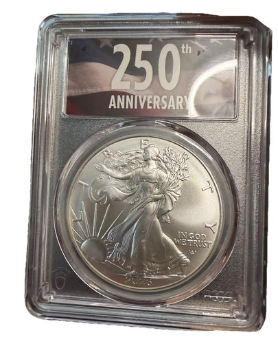 2026 AMERICAN SILVER EAGLE PCGS MS70 FS 250TH ANNIVERSARY LABEL SKU 53567838