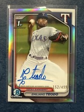 2024 Bowman Chrome - Prospect Autographs Emiliano Teodo #CPA-ETE Refractor /499 