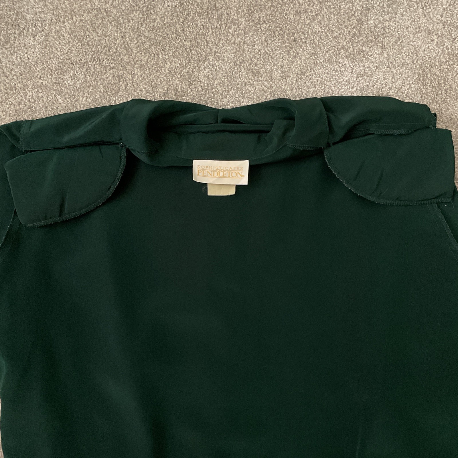 Vintage Pendleton Women Polyester Button Down Gre… - image 12