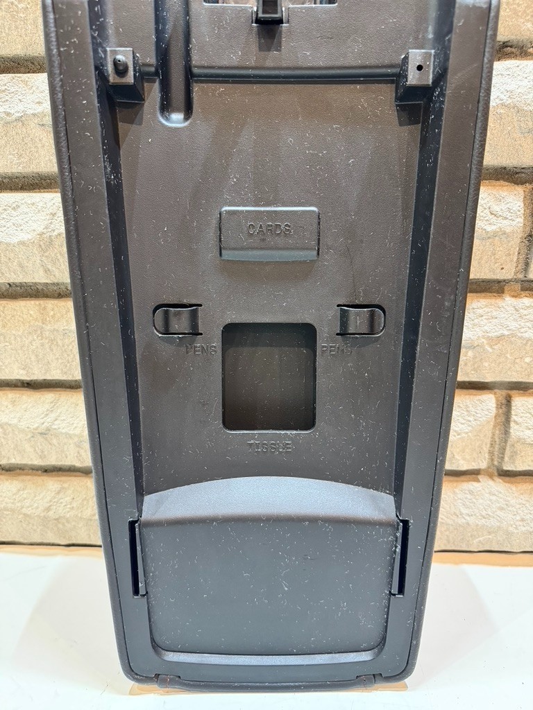 2011 - 2014 Ford Edge Center Console Lid Armrest Black Leather Red Stitching OEM