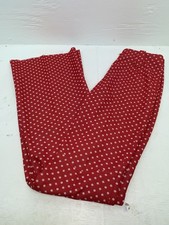 New Vintage Red Polka Dot Polyester Pants SS-67