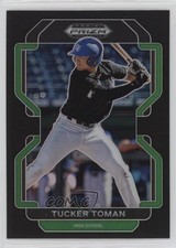 2022 Panini Prizm Draft Picks Black Prizm Tucker Toman #PDP77 1jh2