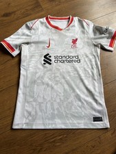 Boys Liverpool White Top  Size L 147-157 cm