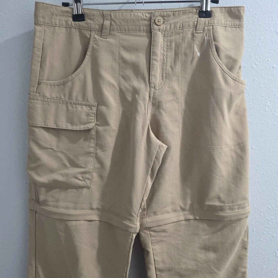 Pantalones Convertibles Columbia Jóvenes Niños Talla 14/16 Beige Carga Exterior Cremallera Foto 2 de 4