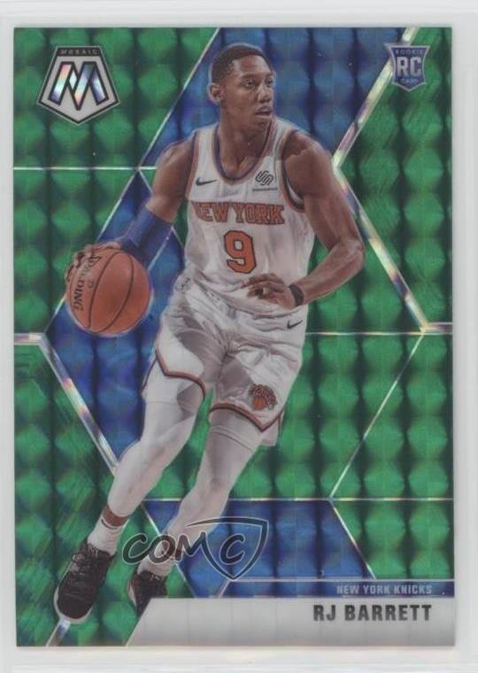 2019-20 Panini Mosaic Rookies Green Prizm RJ Barrett #229 Rookie RC 0ru6
