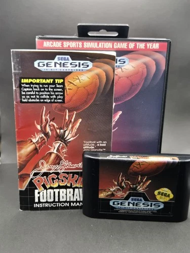 Jerry Glanville's Pigskin Footbrawl (Sega Genesis, 1992) COMPLETE!! Arcade Hit!!