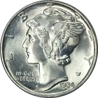 1934-P Mercury Dime PCGS MS66 Superb Eye Appeal Nice Strike