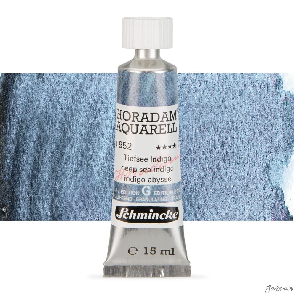 Schmincke Horadam Watercolour Paint Supergranulation 15ml Deep Sea Indigo