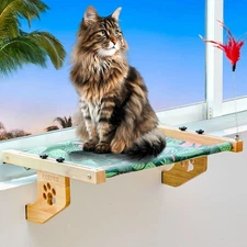 Cat Sill Window Perch Sturdy Hammock Seat With Cooling Mat Large Bed Shelf
