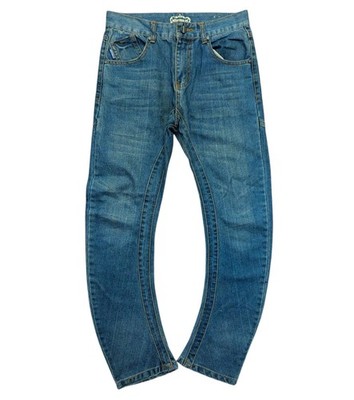 Industrialized 3D Slim Blue Curved Skinny Jeans Y2K Youths 13 yrs 30W 25L