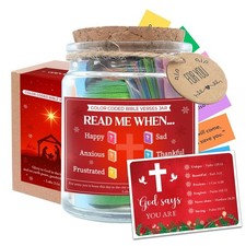 Red Bible Verse Jar, Accessories, Prayer Christmas for Women