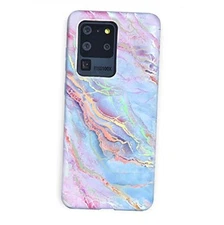  Compatible with Samsung Galaxy S20 Ultra Case Holographic Moonstone Marble