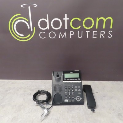 NEC ITY-6D-1(BK)TEL 6 Button IP PHONE Black BE115109 w/ Handset & Base