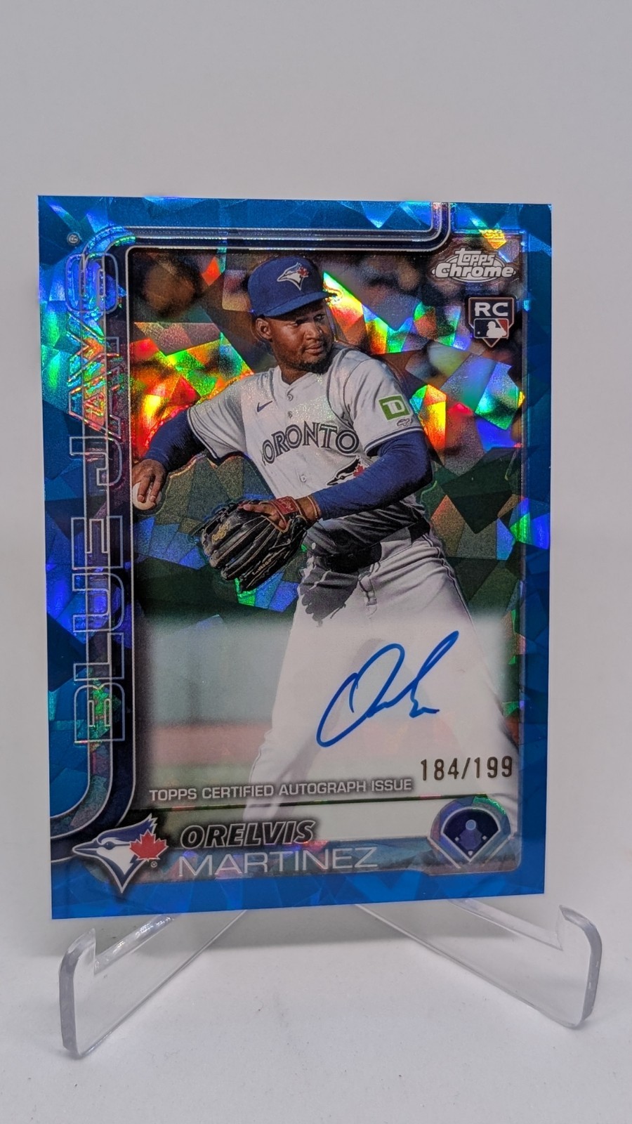 2025 Topps Chrome Sapphire Orelvis Martinez Auto /199 Rookie