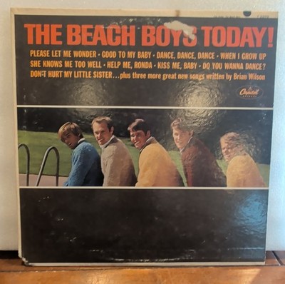The Beach Boys Today! Capitol LP T-2269 Rock 1960s 12'' Vinyl Mono