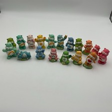Vtg Lot Of 19 American Greetings 80s Ceramic Care Bear Figurines 3" Htf Rare Lot