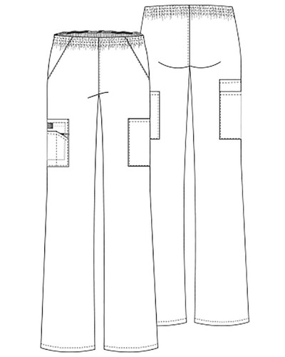 Dickies EDS Signature Scrubs for Women, Elastic Waist Pull-On Cargo Pants for W - Picture 8 of 10