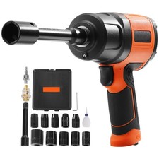 12 In Air Impact Wrench 1400 Ft-lbs 4.6 Lb With 11-piece Cr-v Socket Set