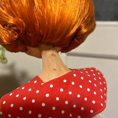 Vintage 60er Orion Puppe rote Haare große Augen Mode Pose Showa japanisch Kawaii - Bild 12 von 13