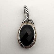 EFFY Sterling Silver 925 18K Accent Signed Ov...