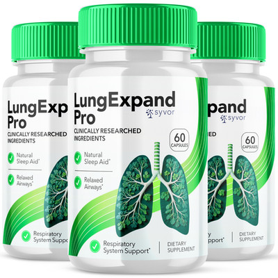 (3 Pack) Lung Expand Pro Advanced Support Vitamin Max Supplement 180 Capsules