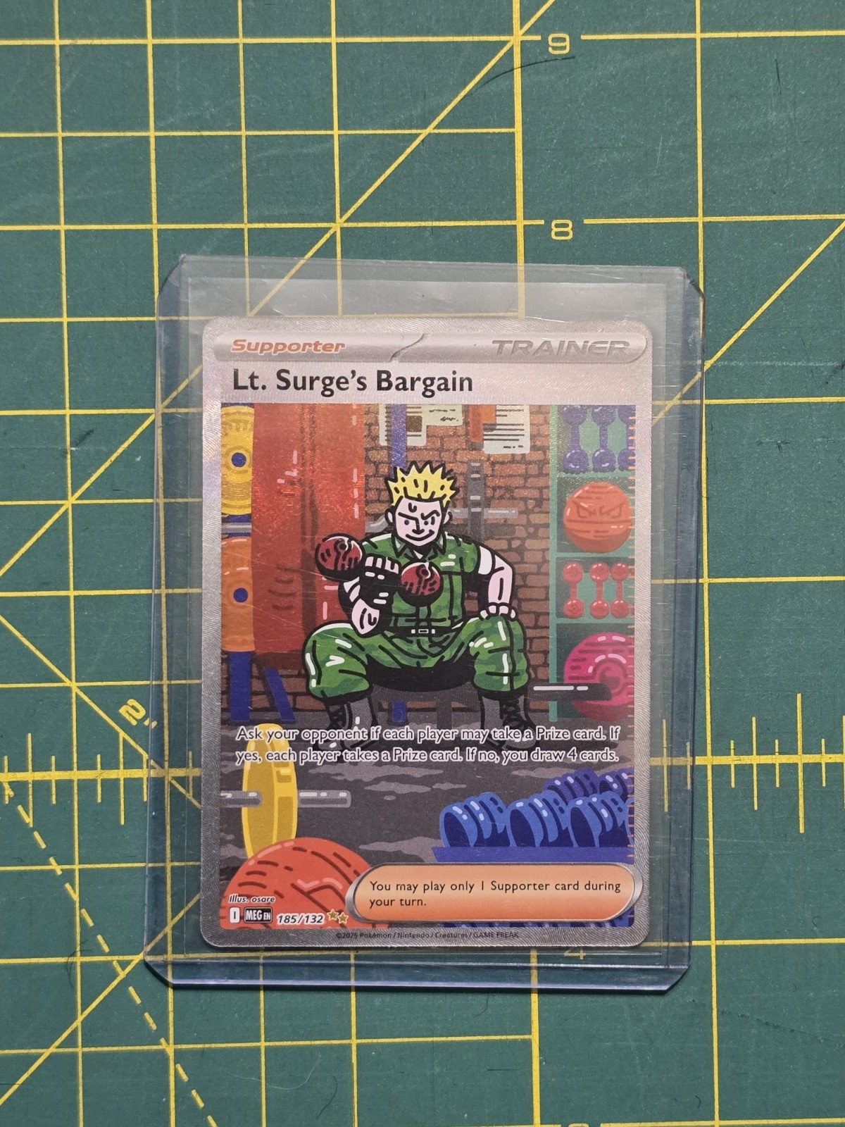 Pokemon Lt. Surge's Bargain Holo Sir 185/132 Me01: Mega Evolution
