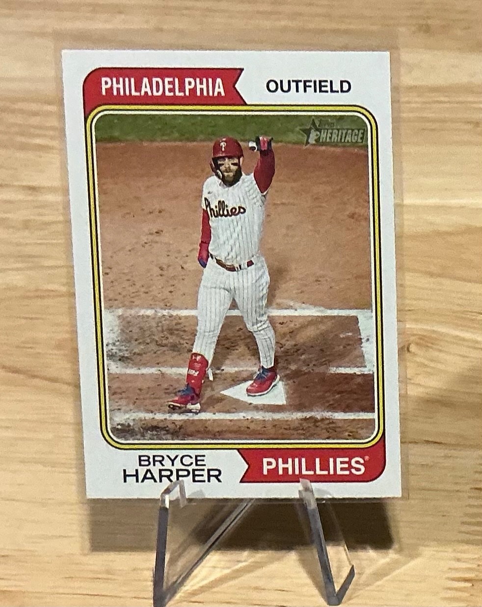 2023 Topps Heritage Bryce Harper #17 Image Variation
