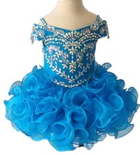 Jenniferwu EB4018A Infant Toddler Baby Newborn Little Girl's Pageant Party Dress