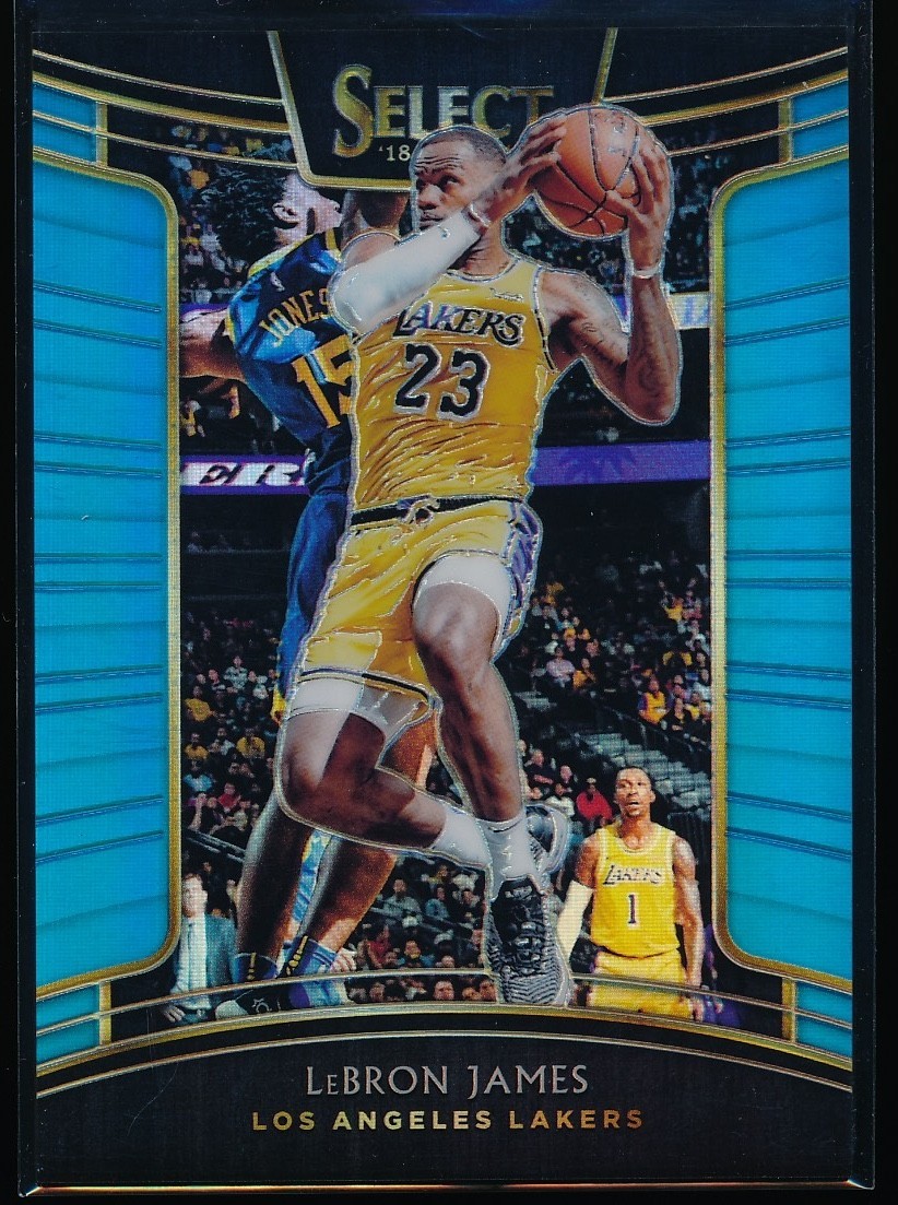 2018-19 Panini Select LeBron James #11 Concourse Light Blue Prizm #'d 160/299