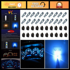 Super Bright 74 Led Dash Lights 3smd T5 2721 37 286 Wedge Bulb Kit - Ice Blue 2