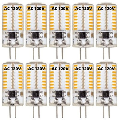 ZHENMING 110V- 130V G4 LED Bulb 120V Dimmable 3W (Not Low Voltage 12V) 20W 30...