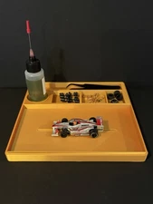 HO Slot Car Build Plate, Setup Plate, Work Station Pit Box Hot Wheels Matchbox