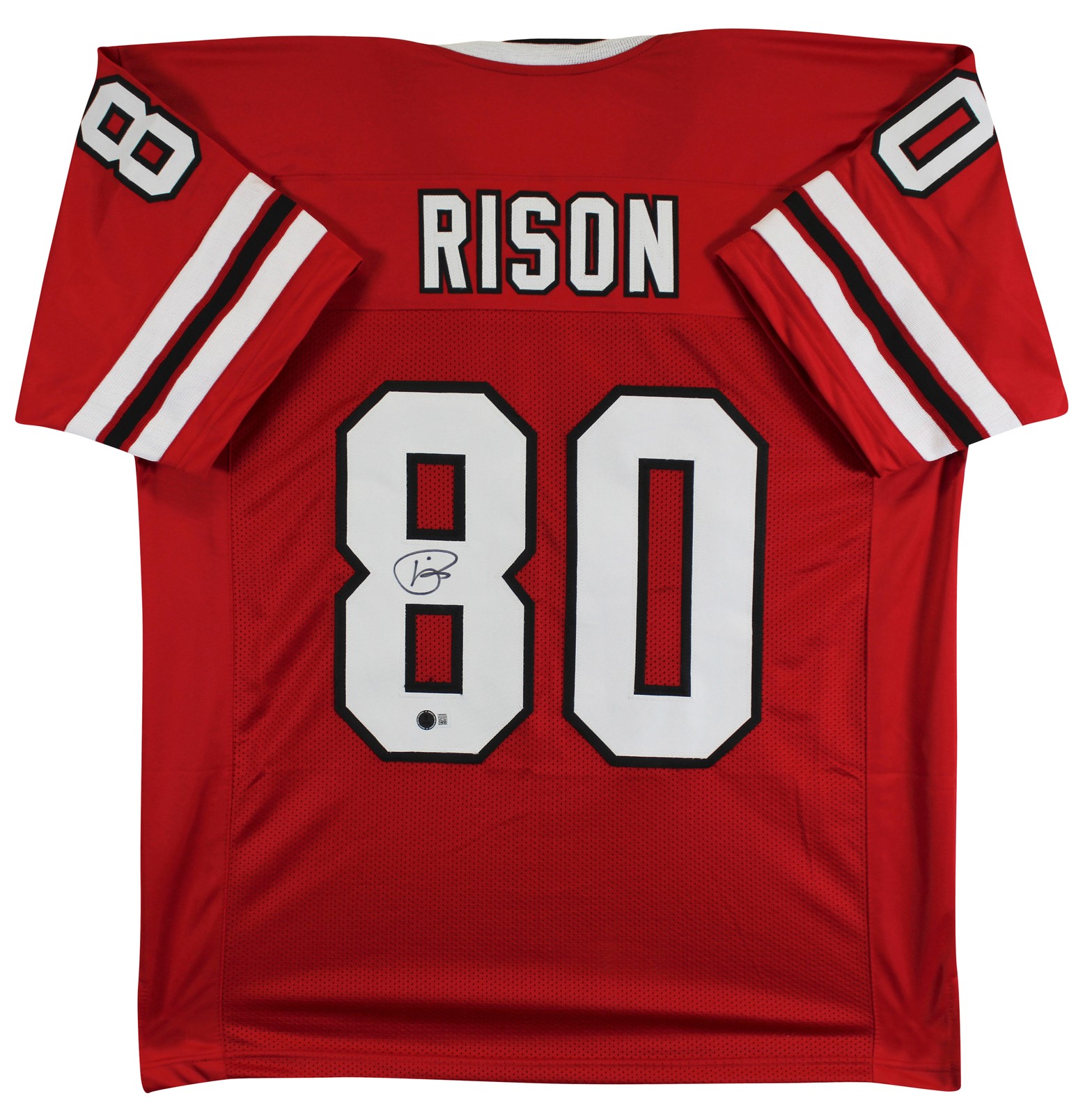 Andre Rison Autographed Signed Atlanta Falcons Authentic Red Pro Style Jersey BAS Witnessed 