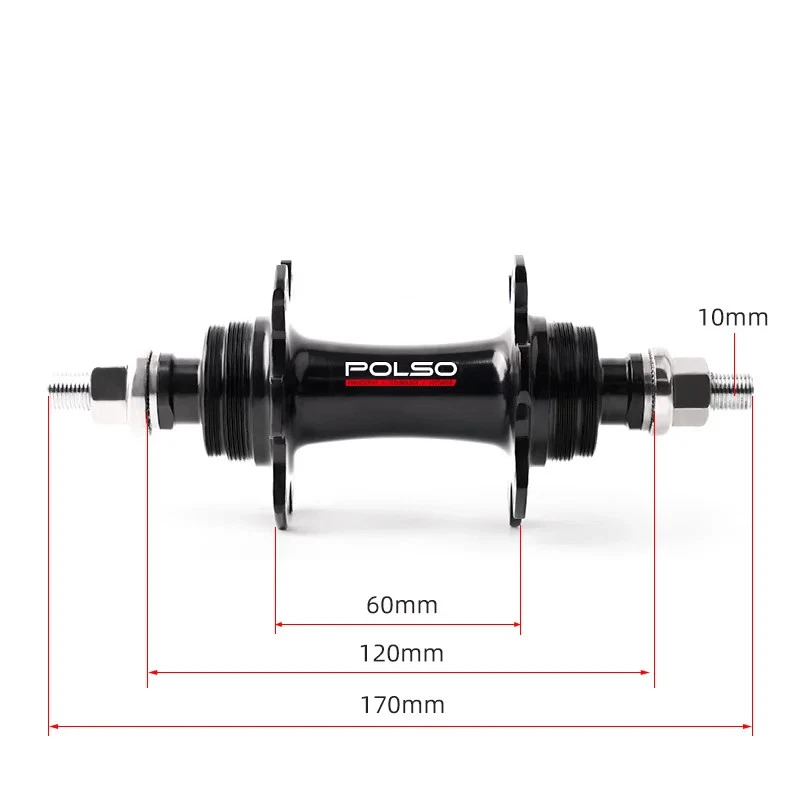 Buje de freno de llanta de bicicleta de engranaje fijo 20H 24H bicicleta delantero trasero 2 bujes de cojinete sellados Foto 4 de 4