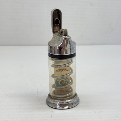 Vintage Ronson Refon Henry Miller Spring Co Advertising Table Lighter Pittsburgh