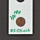 1911    VERY FINE   LINCOLN  CENT   VERY FINE  1911  /  RS COINS #46P  FREE SHIP