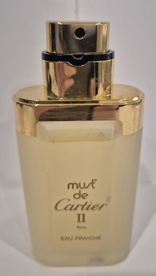 MUST DE CARTIER II by CARTIER 3.3 oz EAU FRAICHE SPRAY~NEW~Vintage~