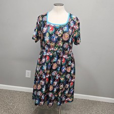 Enchanted Dress Shop Disney Princess Midi Dress Plus Size 3XL Fit & Flare Pocket