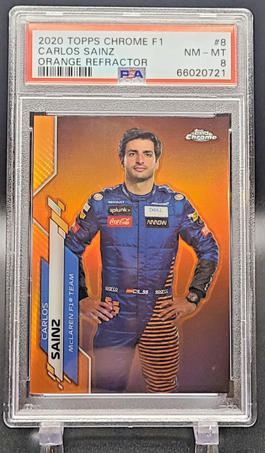 Carlos Sainz 2020 Topps Chrome Formula 1 Orange Refractor