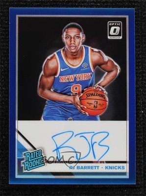 2019 Donruss Optic Blue Prizm Signatures 9/49 RJ Barrett #178 Rookie Auto RC 0el