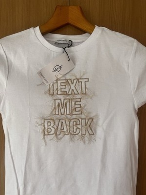 T-Shirt weiß Stradivarius S neu mit Gold