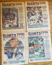 Vintage 1990s Bobby Duhon & Chuck Mercein's GIANTS EXTRA - Lot of 4