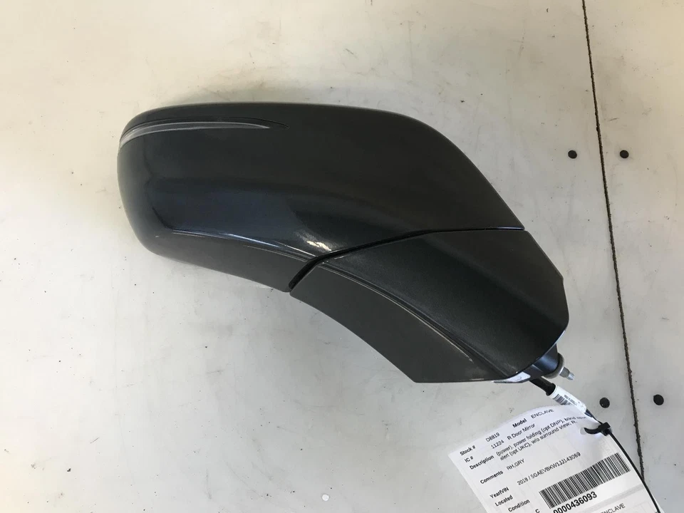 Espelho de porta direita usado serve: 2018 Buick Enclave power folding opt DNP blin - Imagem 4 de 4