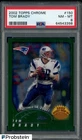2002 Topps Chrome #150 Tom Brady New England Patriots PSA 8 NM-MT