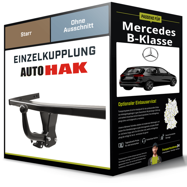 Starre AnhäNgerkupplung für Mercedes B-Klasse 11.2011-12.2018 Typ W246 Auto Hak-image