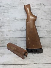 Vintage corn cob Remington 870 12 Ga police shotgun parts: walnut Stock & Forend